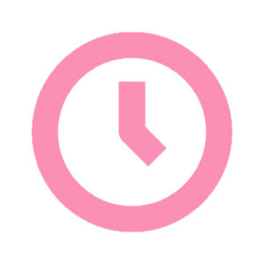 Baby pink clock