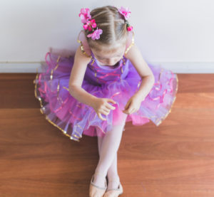 Purple tutu ballerina