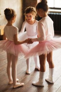 Baby pink ballerinas