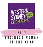 Western Sydney Women Business Woman of the Year 2017